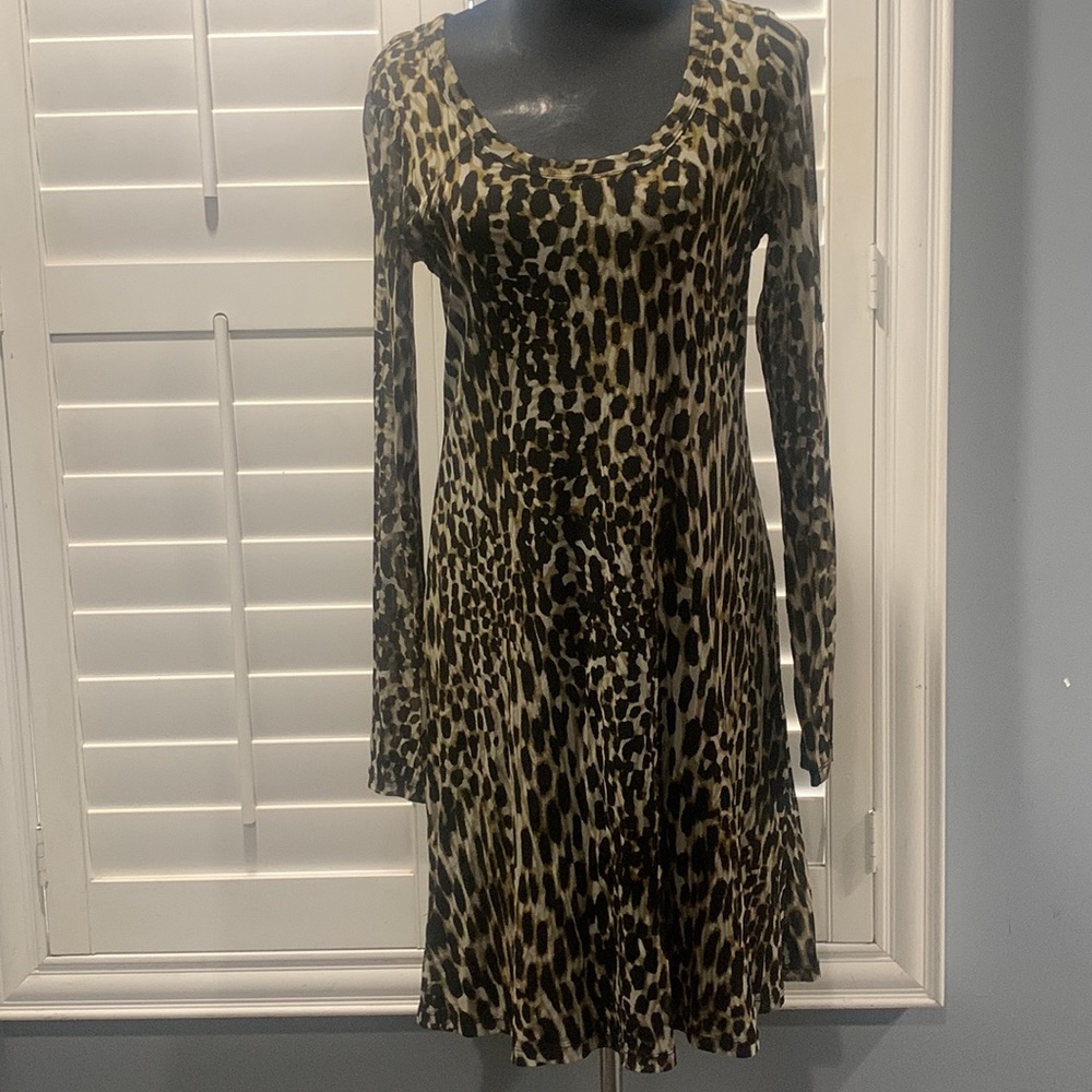 Karen Kane Animal print Long sleeve Dress - Size XL